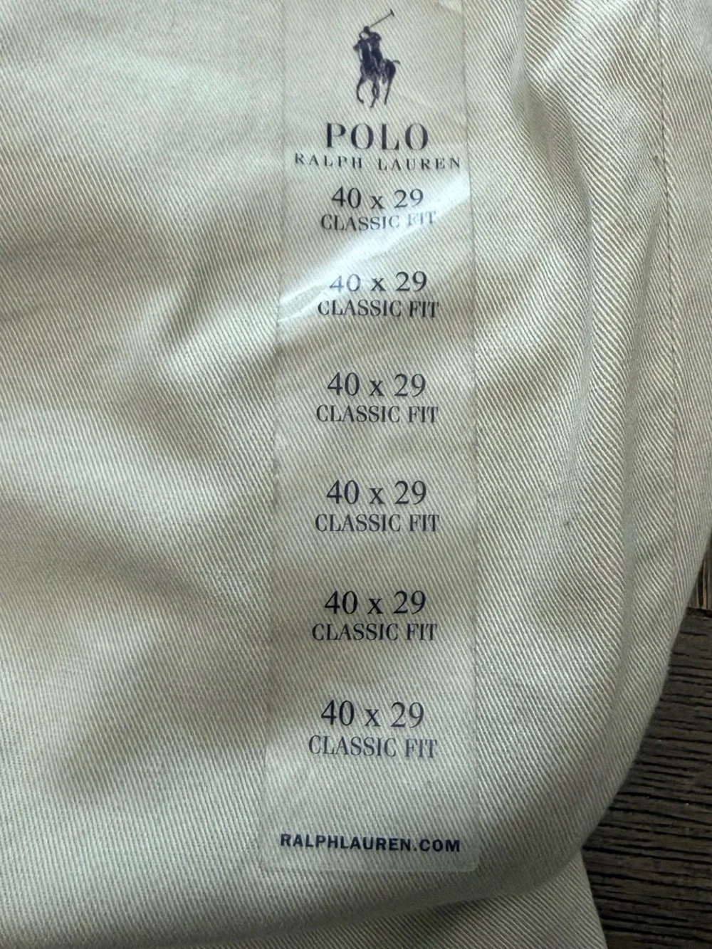 NWT | Polo Ralph Lauren | Classic Fit Chino Pants | Size 40x29